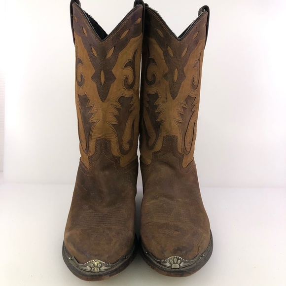 Sage by Abilene Men's Distressed Western Boot - Pointed Toe - 4740 Size 10 - Picture 4 of 8